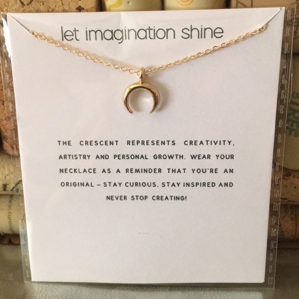2/$15 Necklaces ☀️ NWT Let Imagination Shine Moon